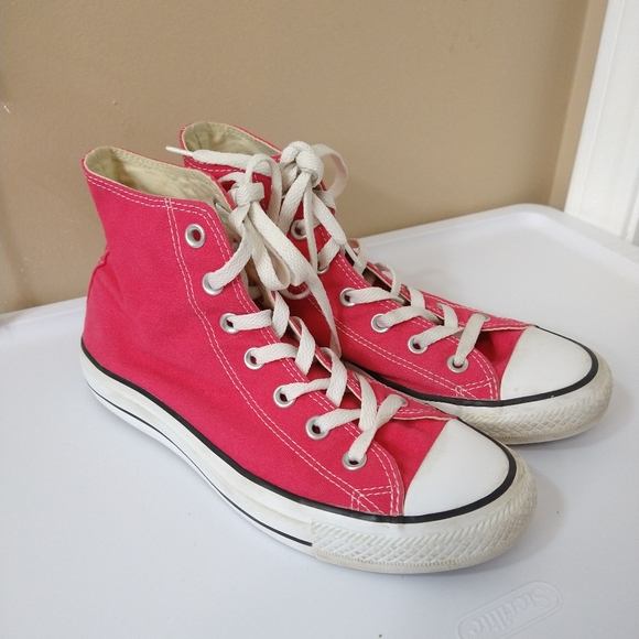 pink high top converse size 6